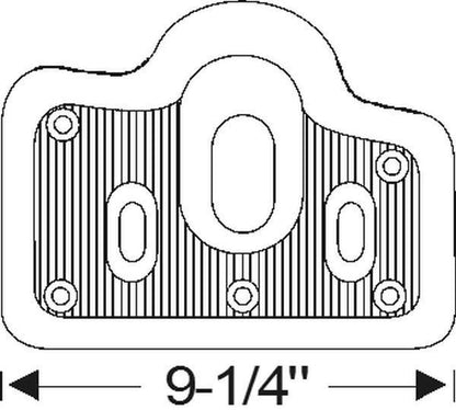 Steering Column and Pedals Floorplate - Brown