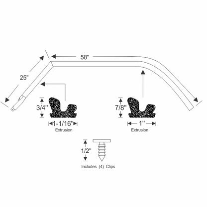 Hardtop Roof Rail Weatherstrips