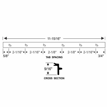 Vent Division Bar Weatherstrip