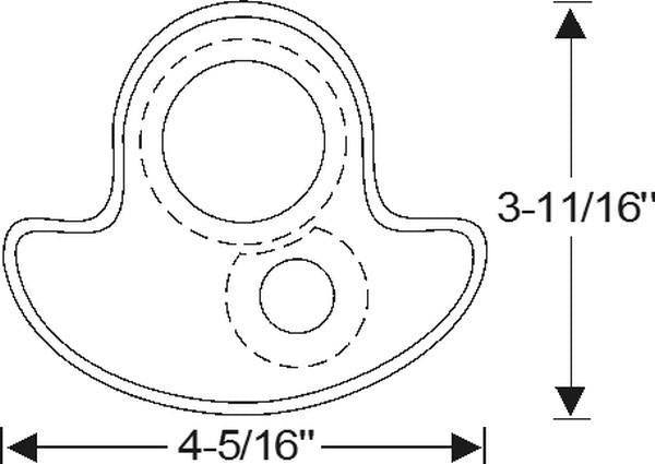 Steering Column Floorplate Retainer - Brown