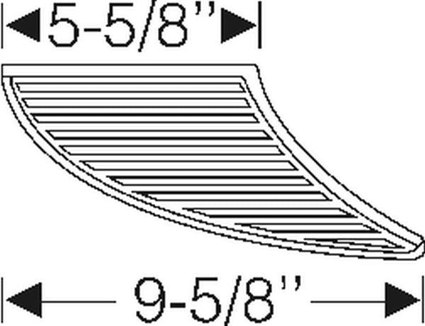 Door opening step pad