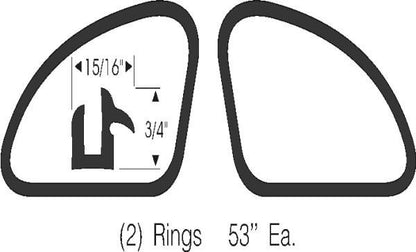 Quarter window weatherstrip
