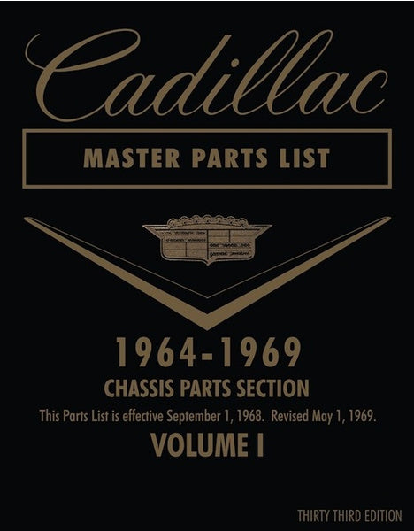 Cadillac Master Parts List 1964 - 1969 (Reprint)