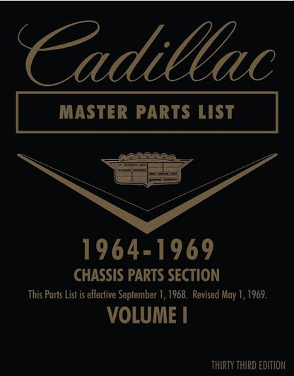 Cadillac Master Parts List 1964 - 1969 (Reprint)