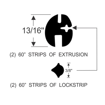 Rear Window Gasket Set