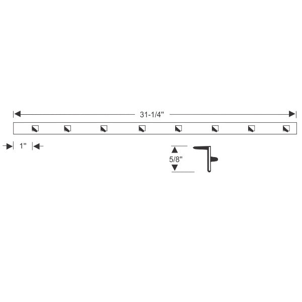 Outer Beltline Weatherstrip