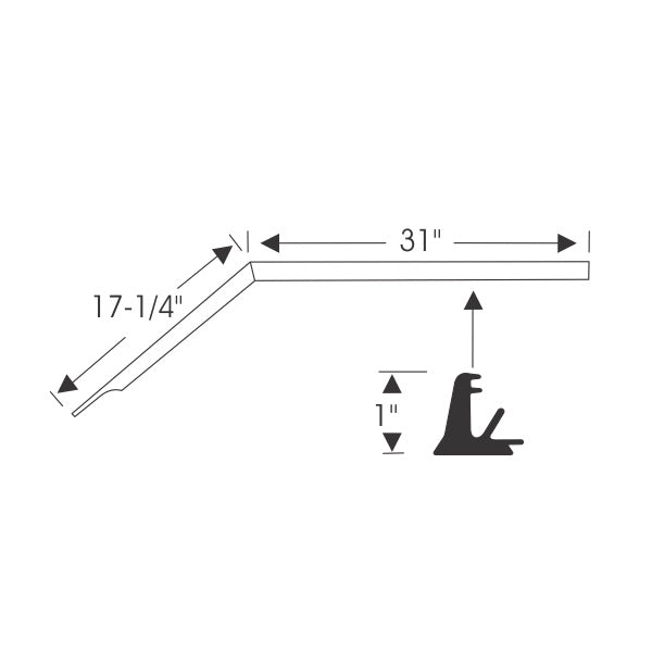 Hardtop Roof Rail Weatherstrips