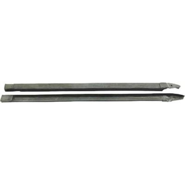 Hinge post weatherstrip