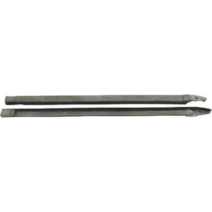 Hinge post weatherstrip