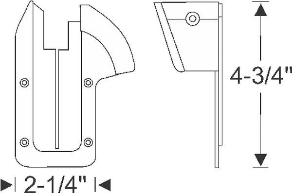 U Jamb Door Lock Pillar Fillers