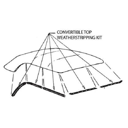 Convertible Roof Rail Weatherstrips