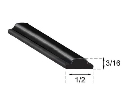 Window Weatherstrip Lockstrip - Black