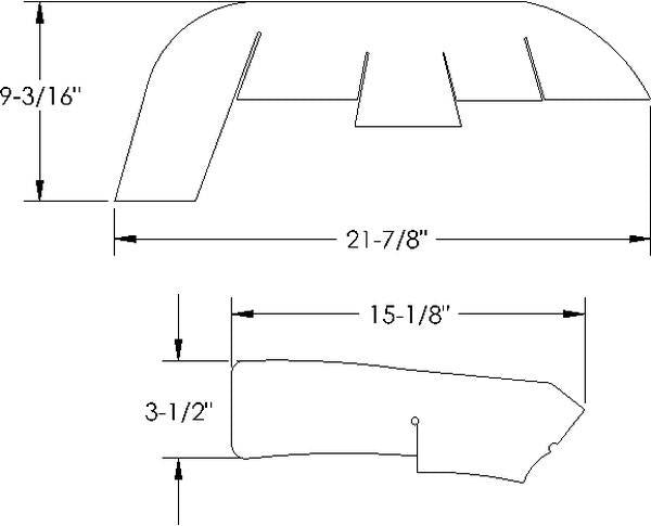 Splash Apron / A-Arm Dust Shield Filler Set