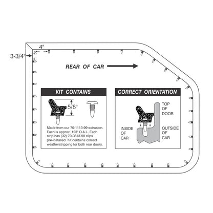 Rear Door Weatherstrips