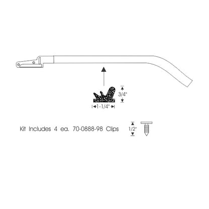 Hardtop Roof Rail Weatherstrips