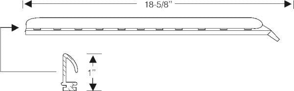 Side Window Vertical Leading Edge Weatherstrips