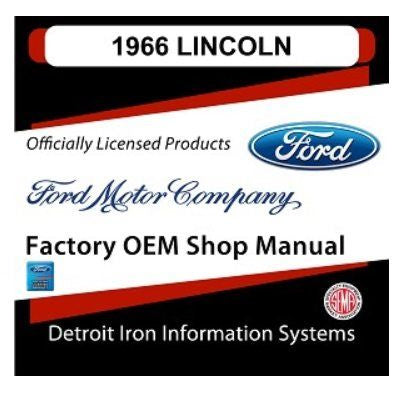 1966 Lincoln Factory Shop Manual, CD
