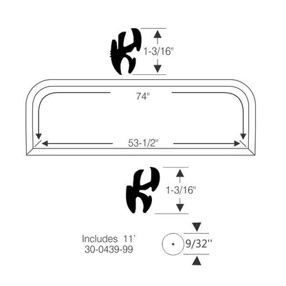 Rear Window Gasket Set