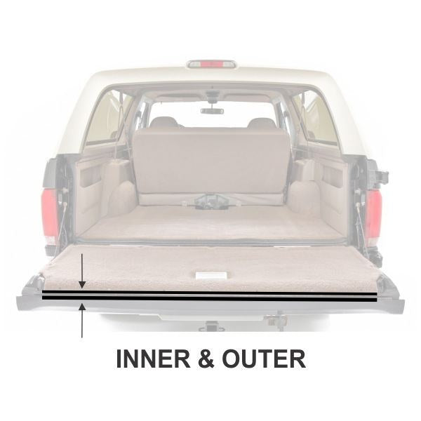 Tailgate Window Felt Weatherstrips