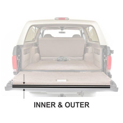 Tailgate Window Felt Weatherstrips