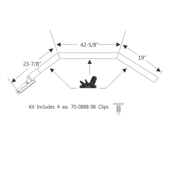 Hardtop Roof Rail Weatherstrips