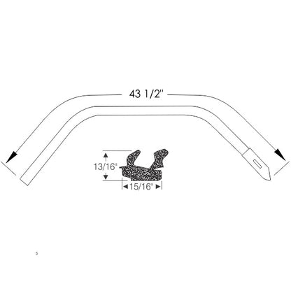 Hardtop Roof Rail Weatherstrip