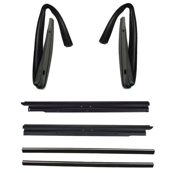 Window Felt Beltline Weatherstrip and Run Channel Set