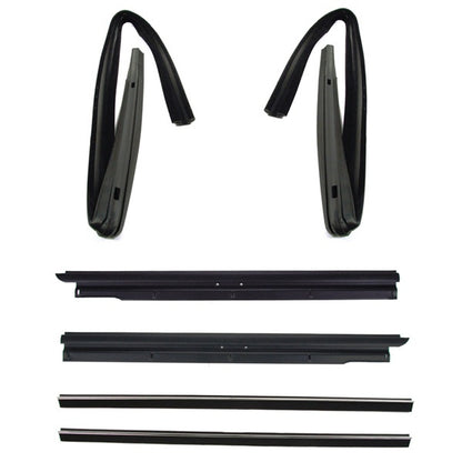 Window Felt Beltline Weatherstrip and Run Channel Set