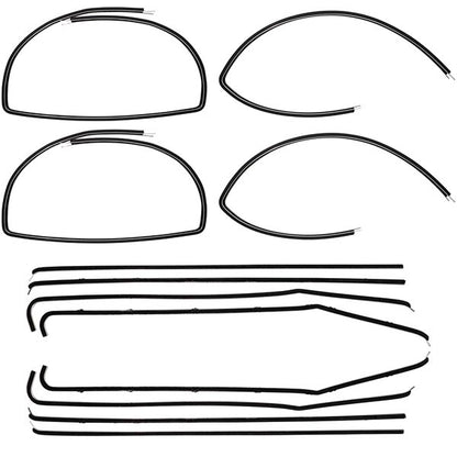 Window Felt Beltline Weatherstrips - Vent Window Delete