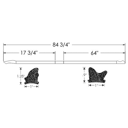 Hardtop Roof Rail Weatherstrips