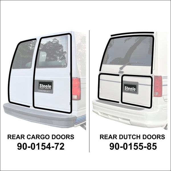 Rear Cargo Door Weatherstrip Set