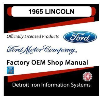 1965 Lincoln Factory Shop Manual, CD