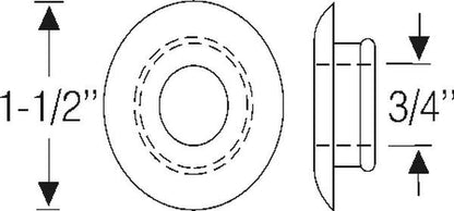 Horn trumpet grommet