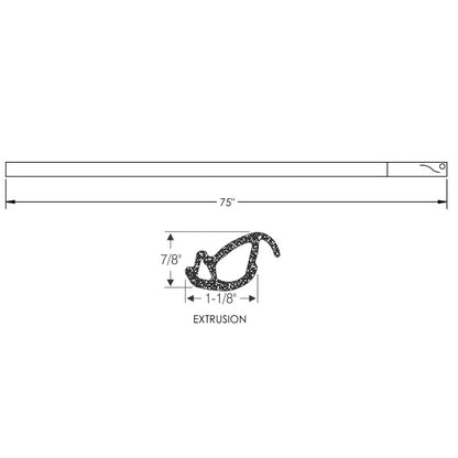 Hardtop Roof Rail Weatherstrip
