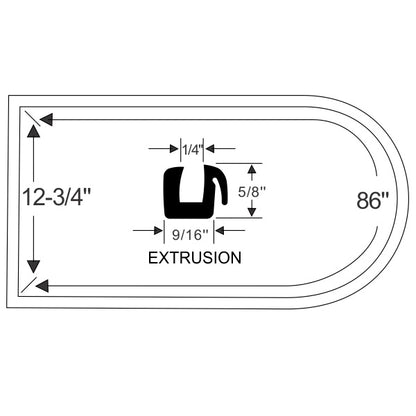 Rear Quarter Window Weatherstrips