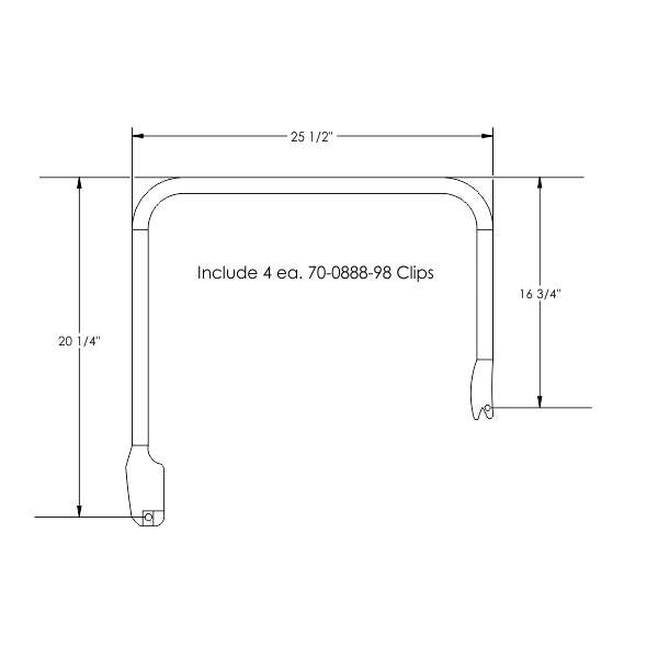 Hardtop Roof Rail Weatherstrip