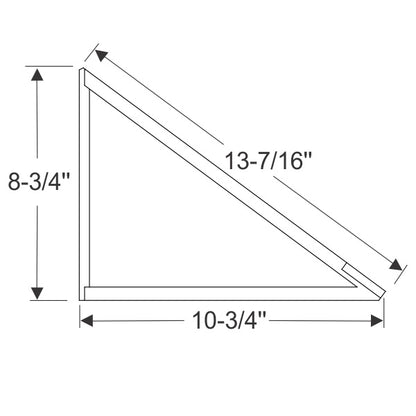 Rear door stationary window weatherstrip