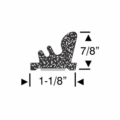 7/8" Peel-N-Stick Weatherstrip - 10ft