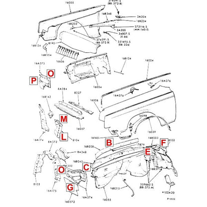 Inner Fender Splash Apron / Dust Shield Set
