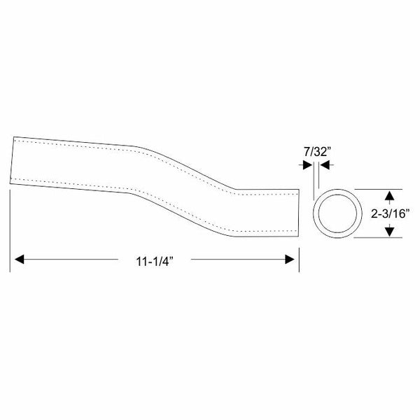 Fuel Tank Filler Hose - Rear Tank