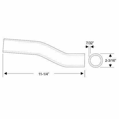 Fuel Tank Filler Hose - Rear Tank
