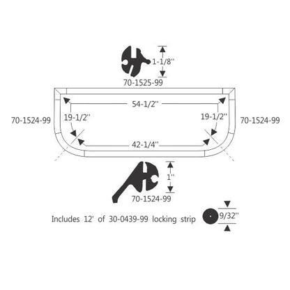 Rear Window Gasket Set
