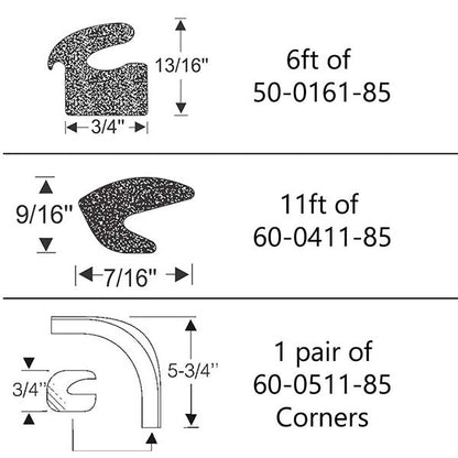Trunk Weatherstrip Set