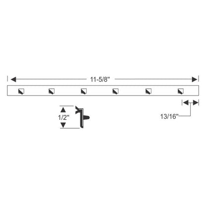 Vent division bar weatherstrip