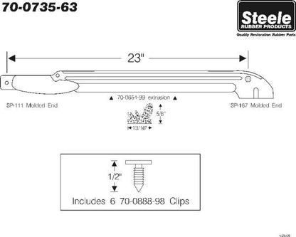 Hinge Pillar Weatherstrips