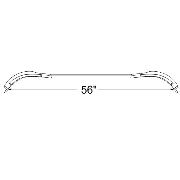 Convertible Front Header Bow Weatherstrip