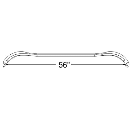Convertible Front Header Bow Weatherstrip