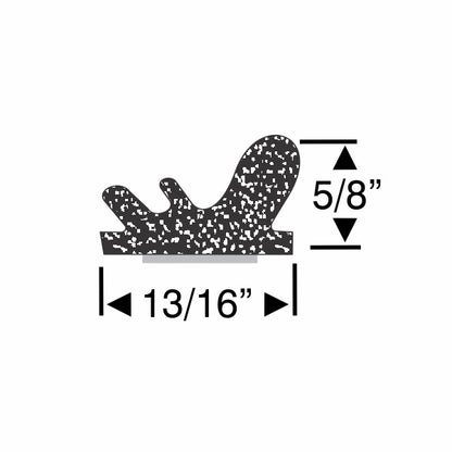 5/8" Peel-N-Stick Weatherstrip - 10ft
