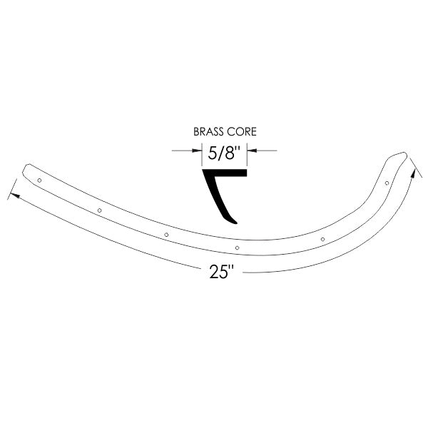 Door Weatherstrip - Rear Door Striker Seal