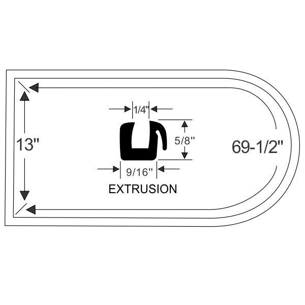 Middle Window Weatherstrips